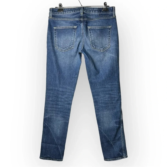 AMO Tomboy Mid Rise Cropped Ankle Jeans in High Roller 27 - Picture 2 of 10